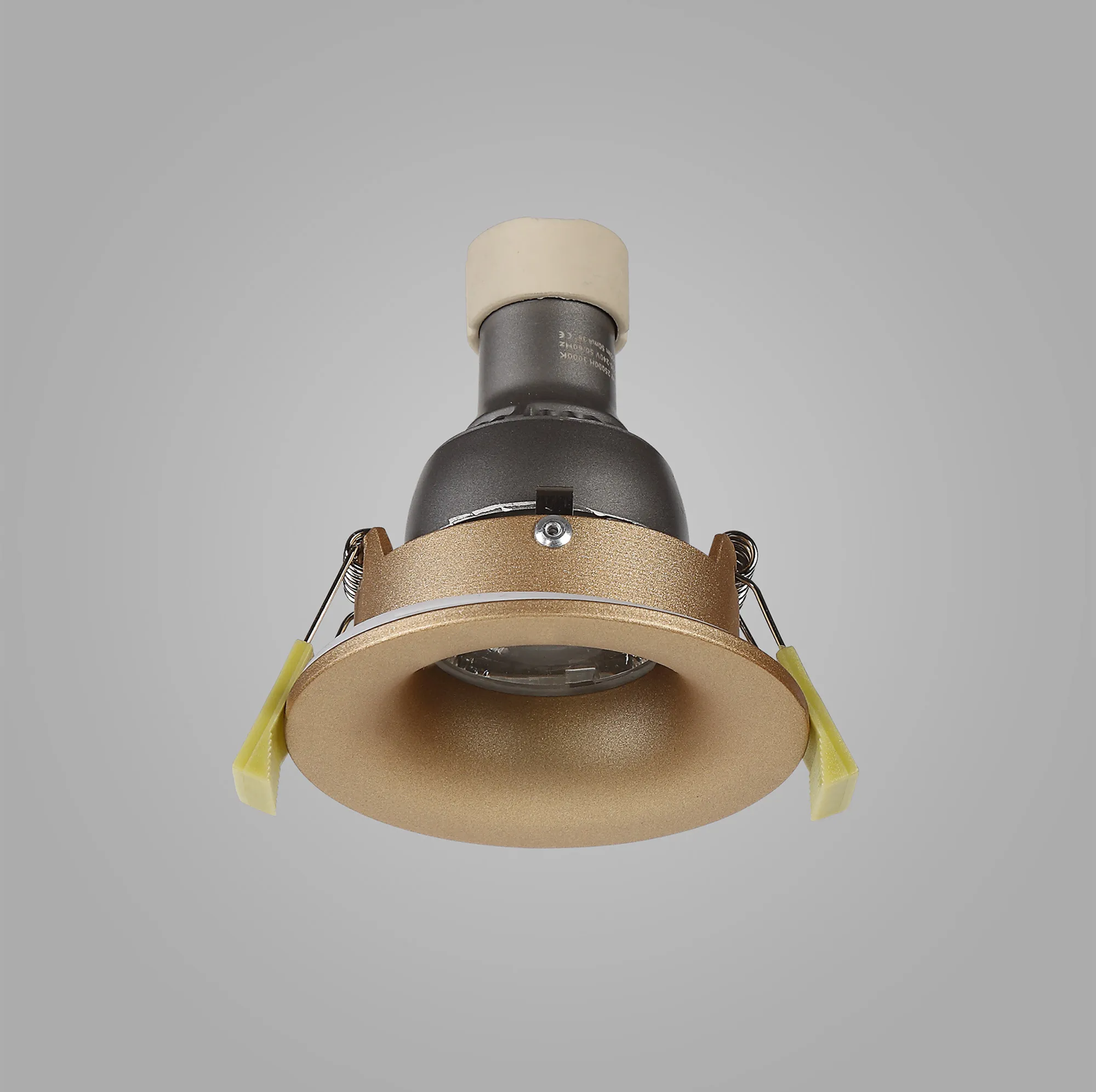 Bruve GU10 Recessed Round Champagne Gold IP65 Downlighter, Cut-Out 68mm DX200405  Dlux Bruve IP65